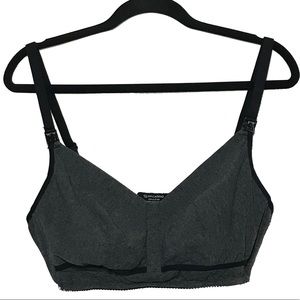 Pacasso Gray Hands Free Pumping and Nursing Bra